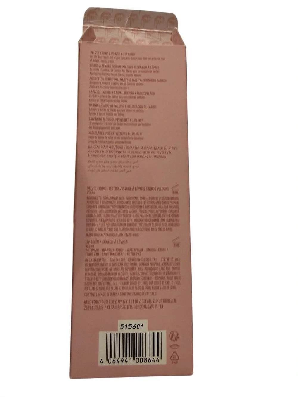 Kylie Matte Lip Kit Lipstick & Lip Liner #100 Posie K Velvet Full Size Lip Kit